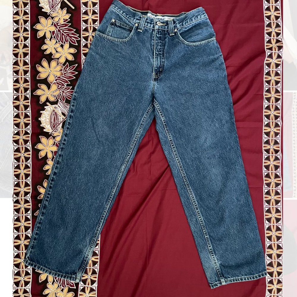 ❌SOLD❌Vintage Anchor Blue Baggy Jeans 90's 2k